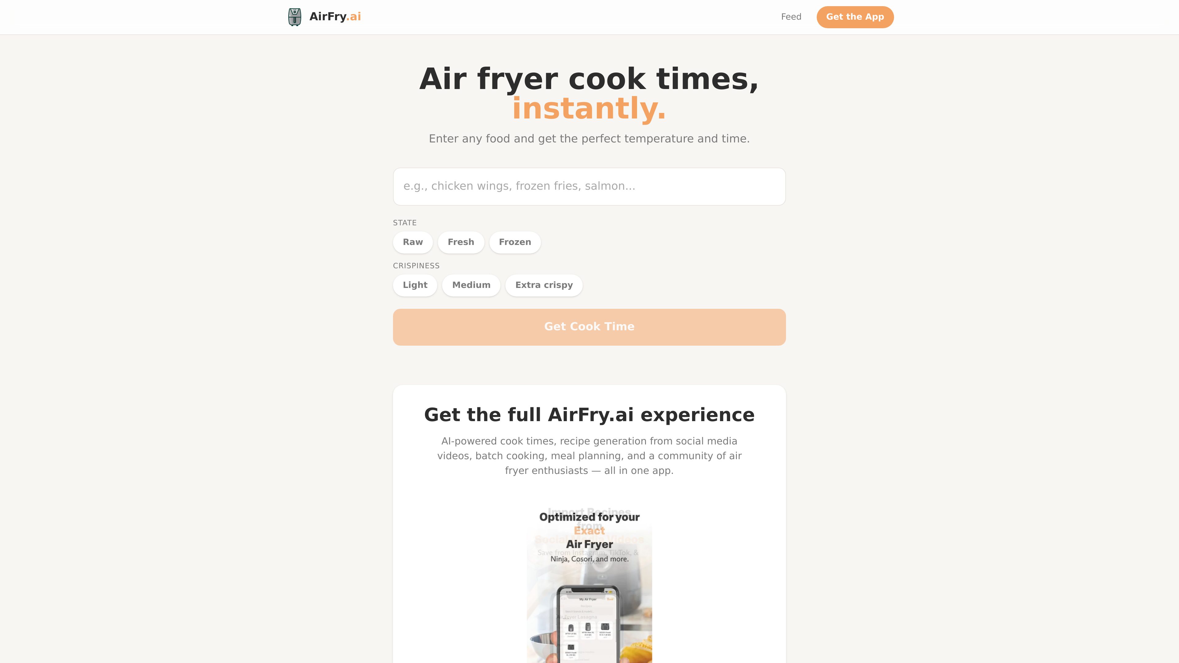 AirFry.ai preview