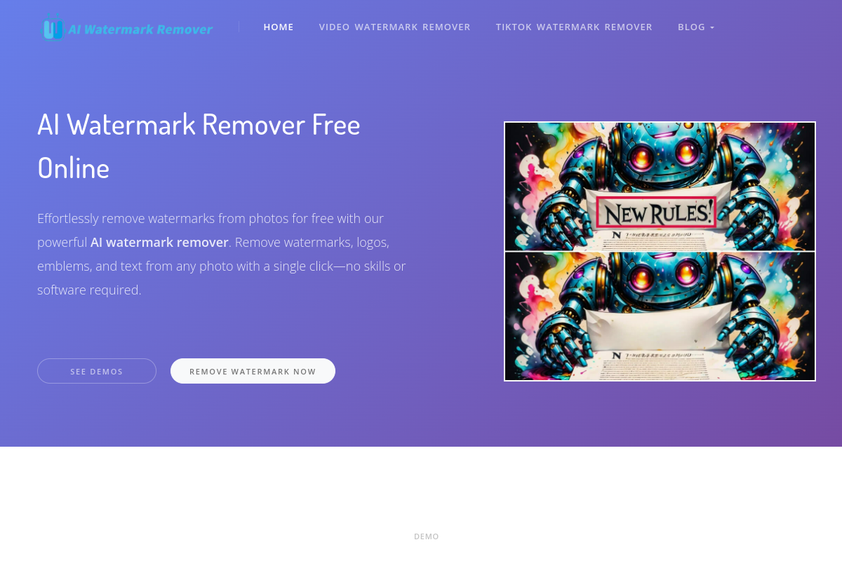 AI Watermark Remover preview
