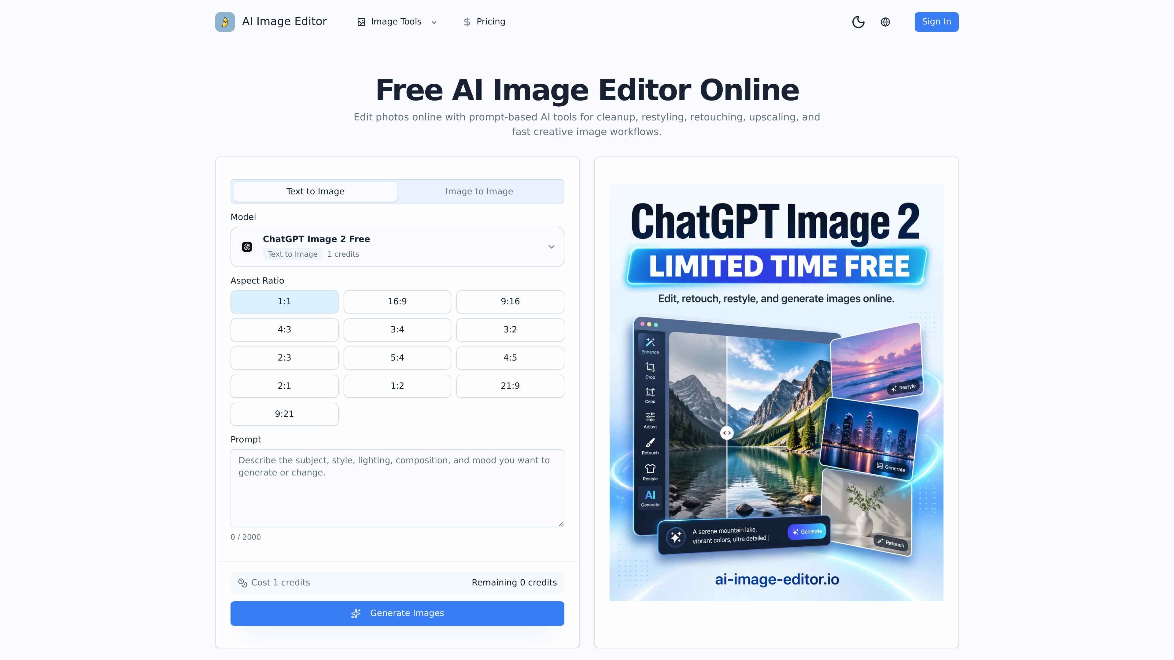 AI Image Editor