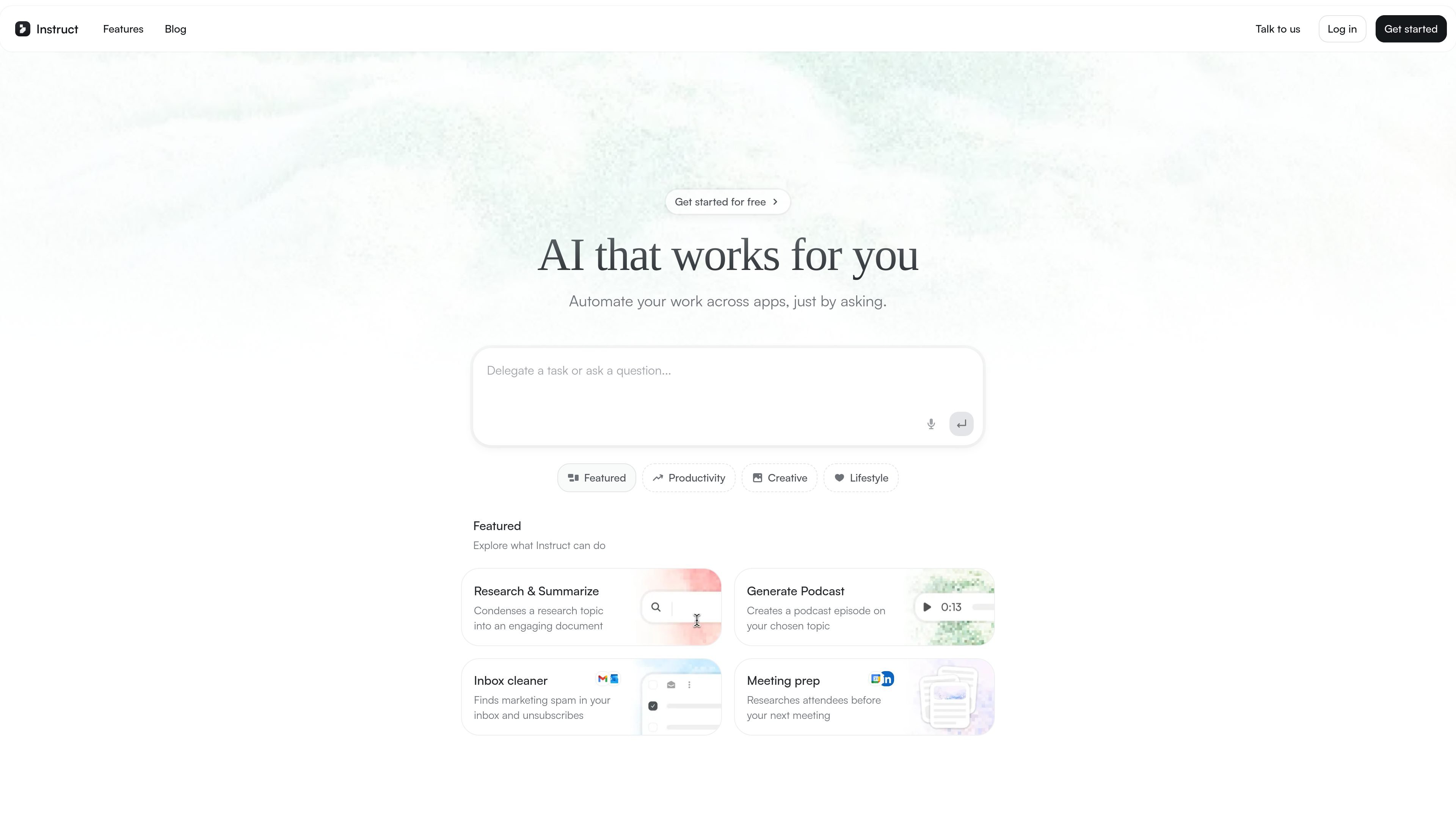 Instruct AI