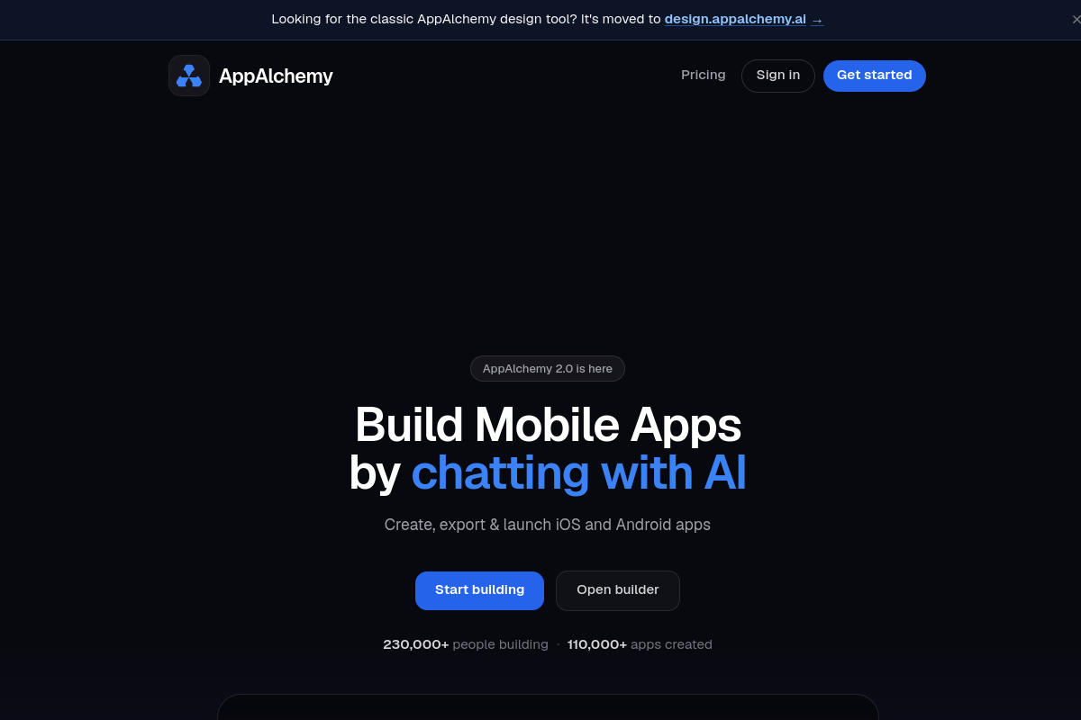 App Alchemy preview