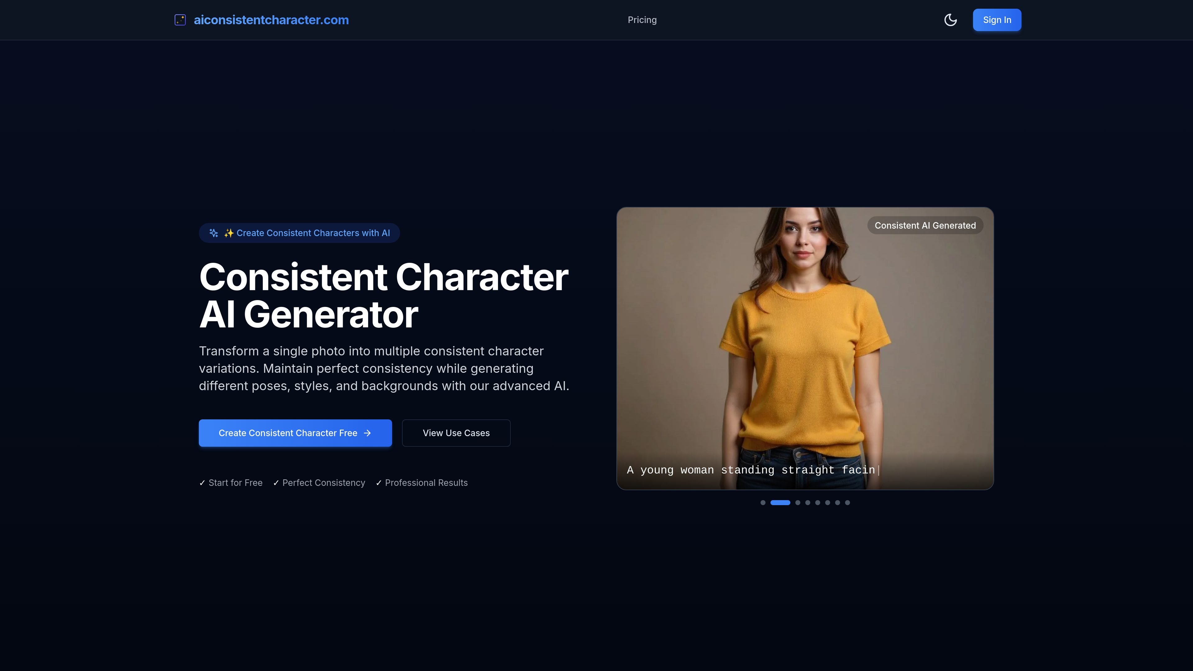 Consistent Character AI