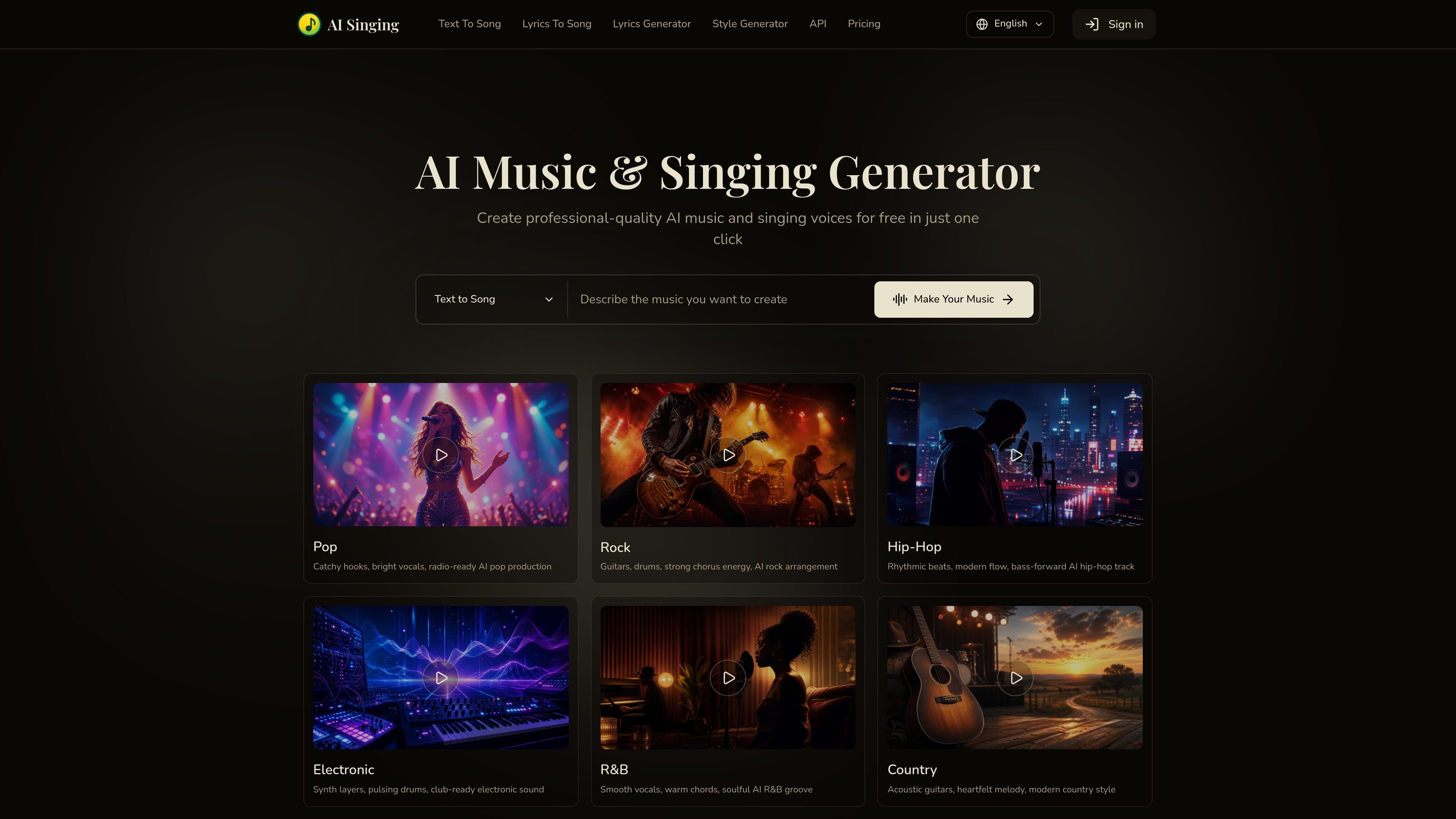 AI Singing