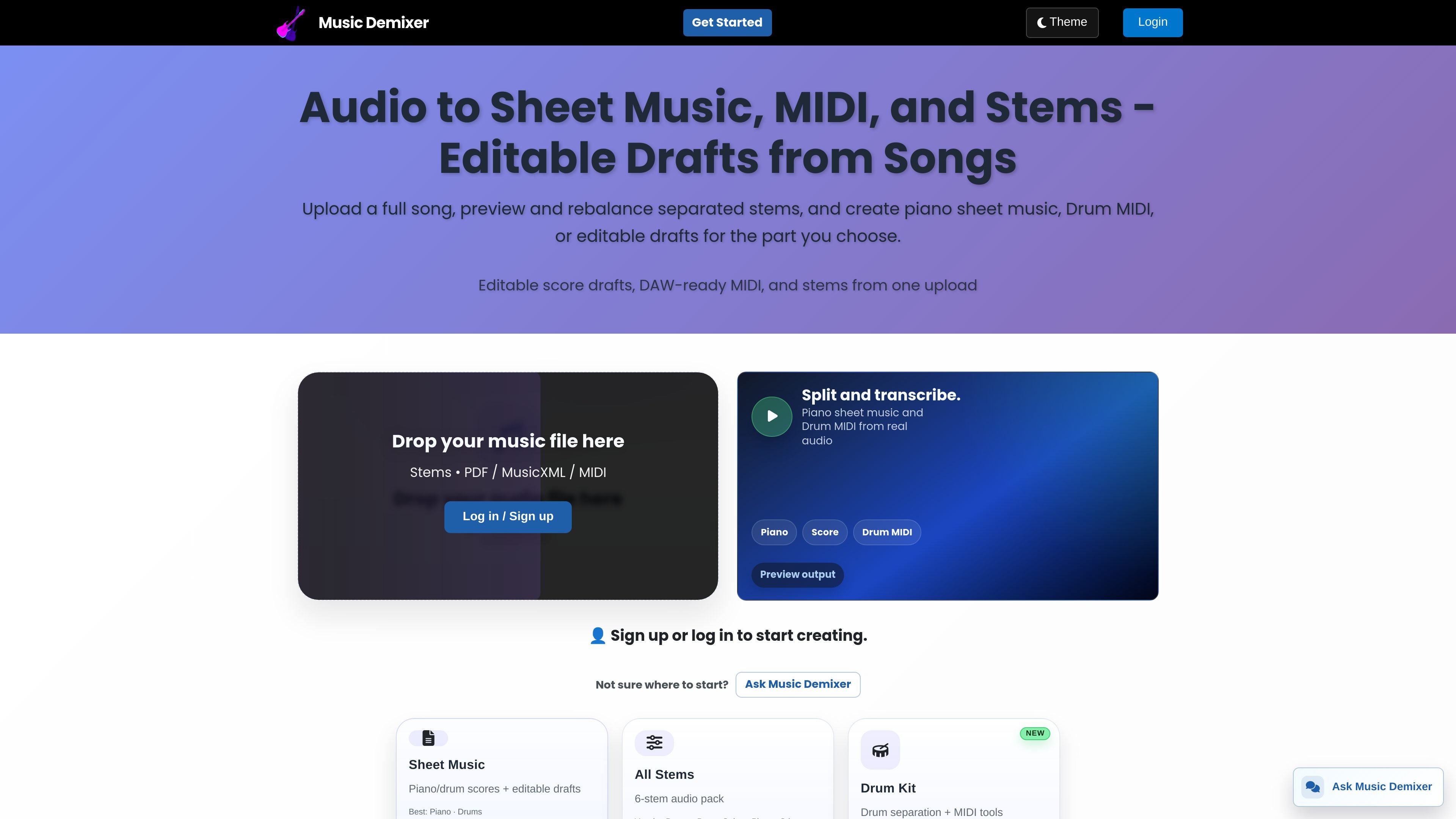 Music Demixer