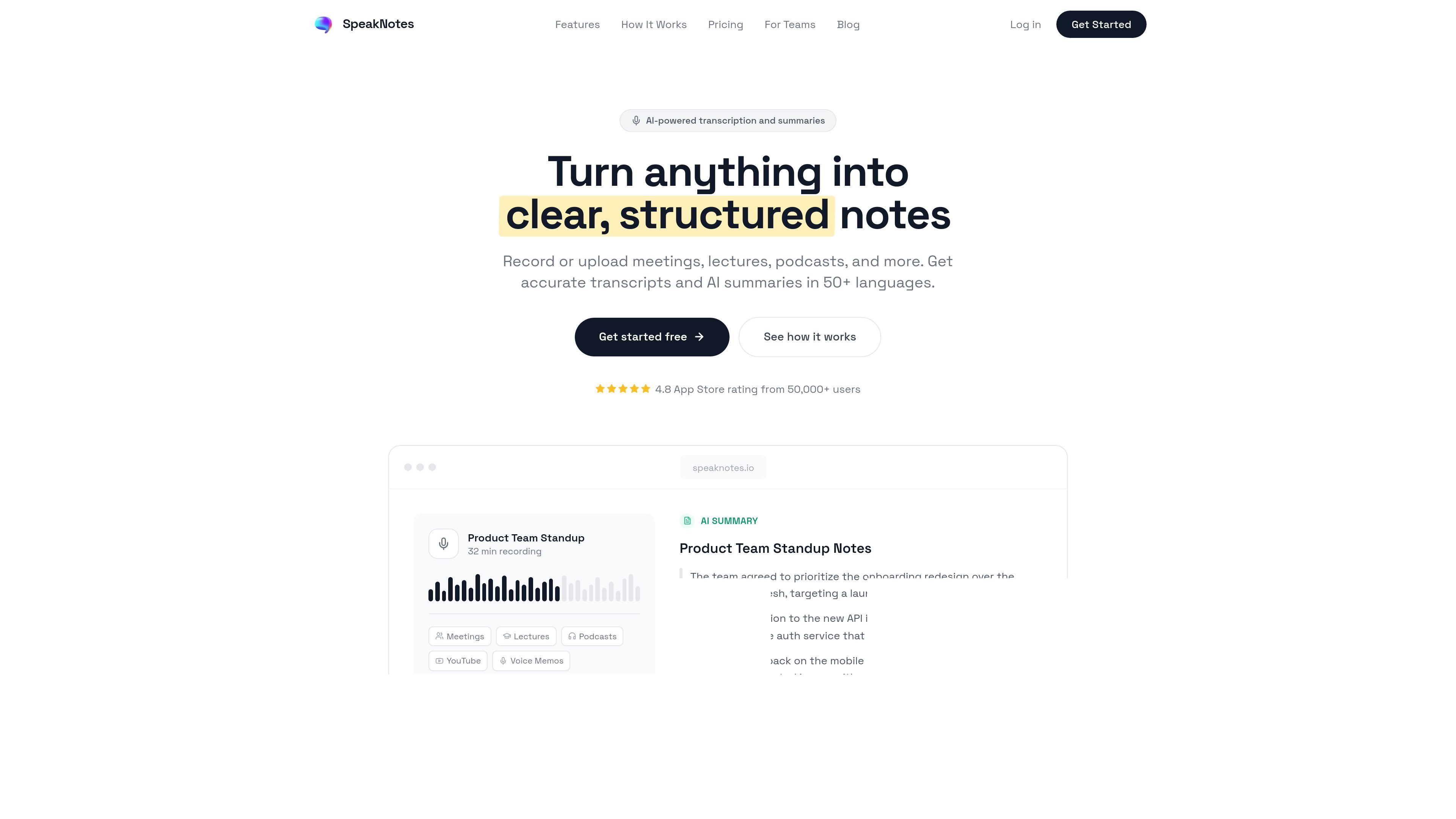 SpeakNotes