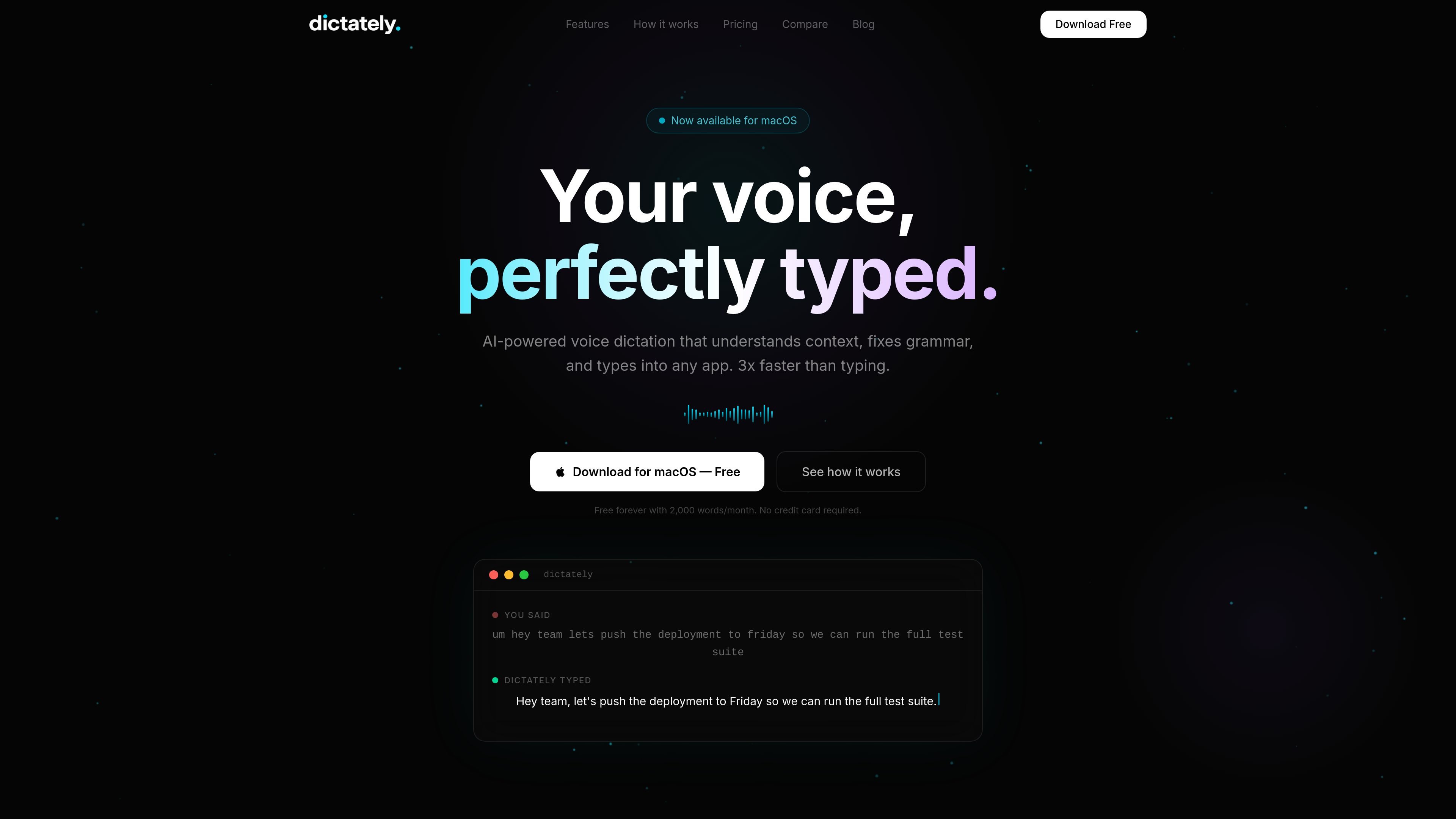 Dictately