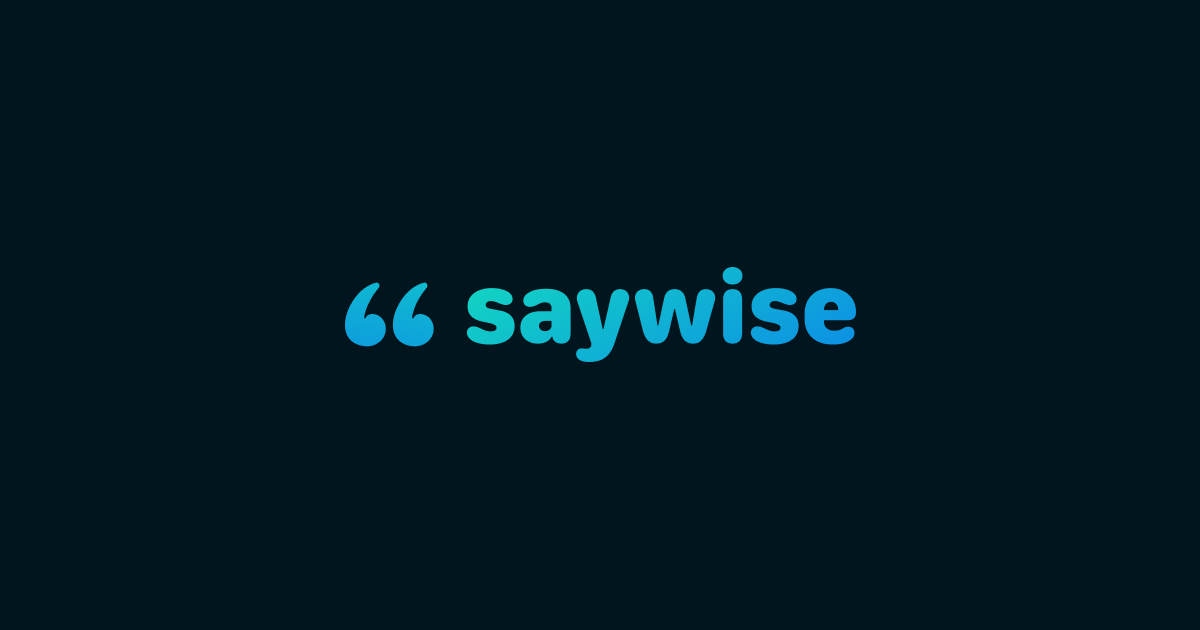 Saywise preview