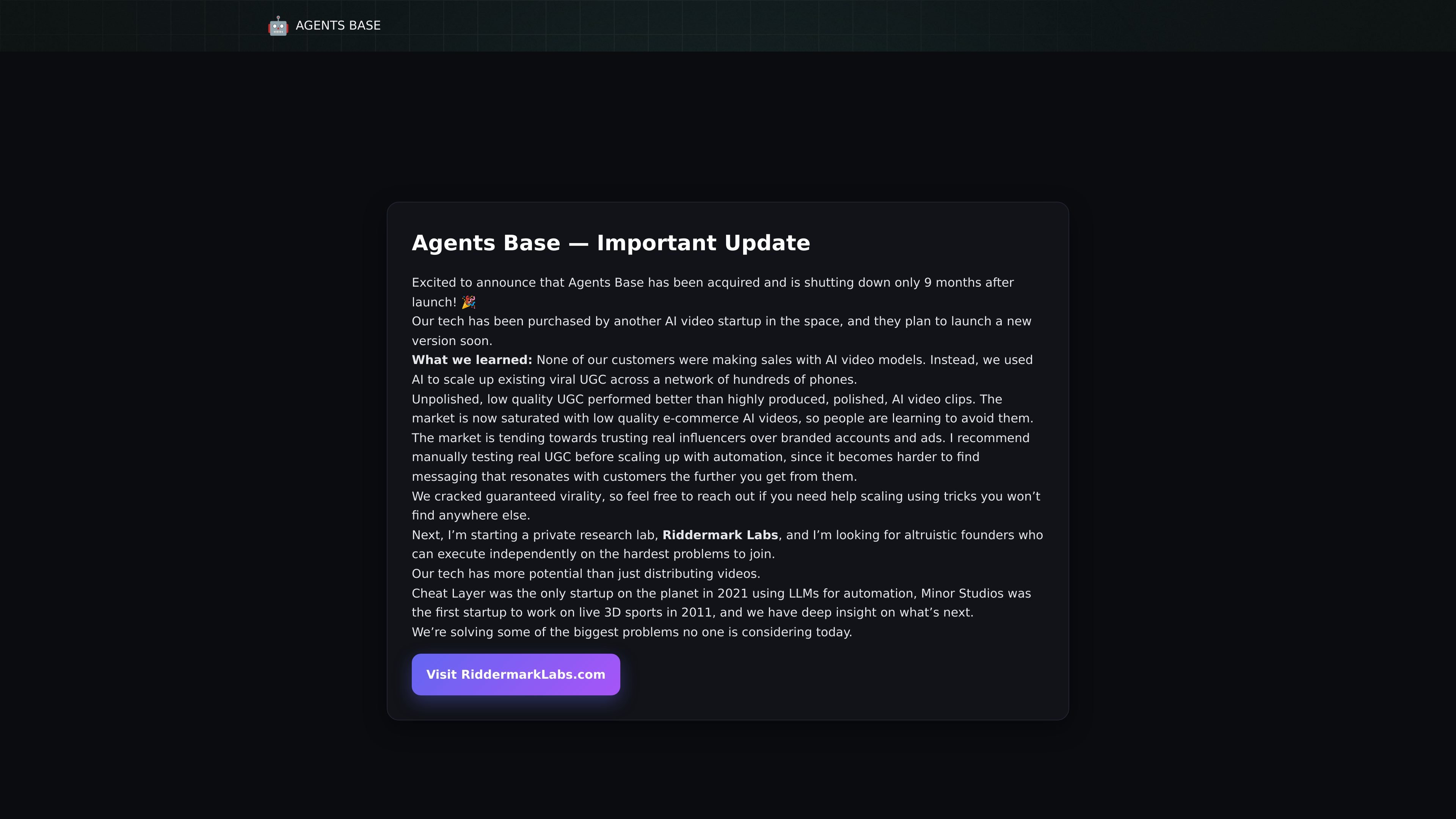 Agents Base