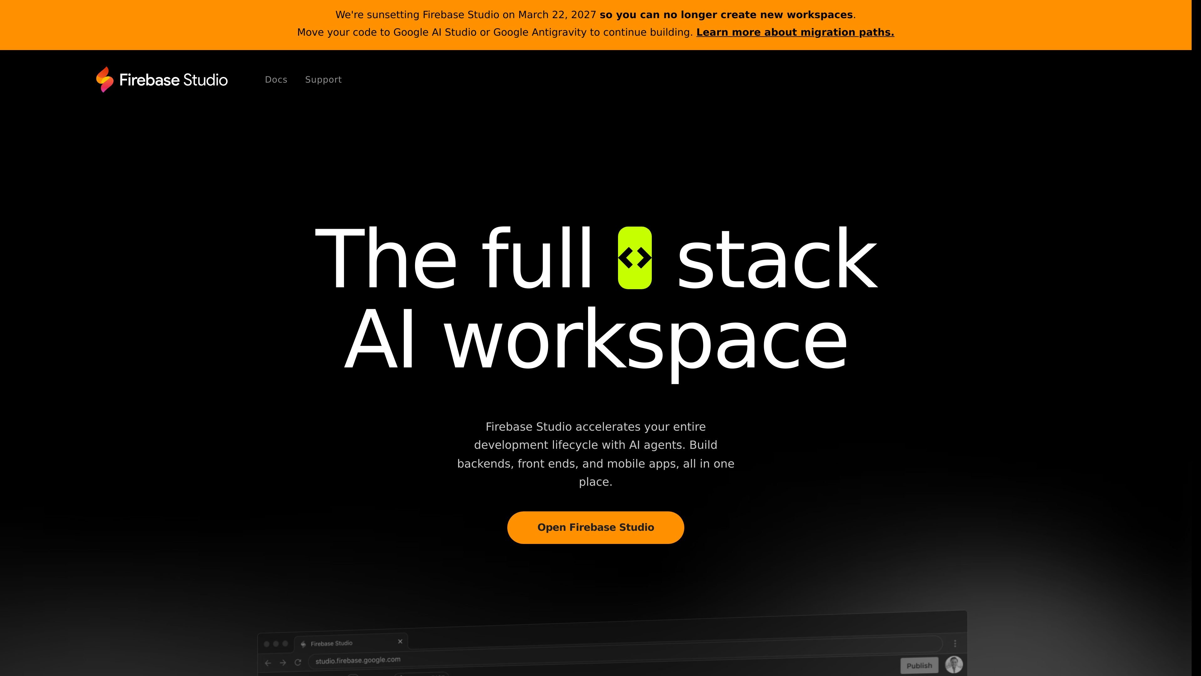 Firebase Studio