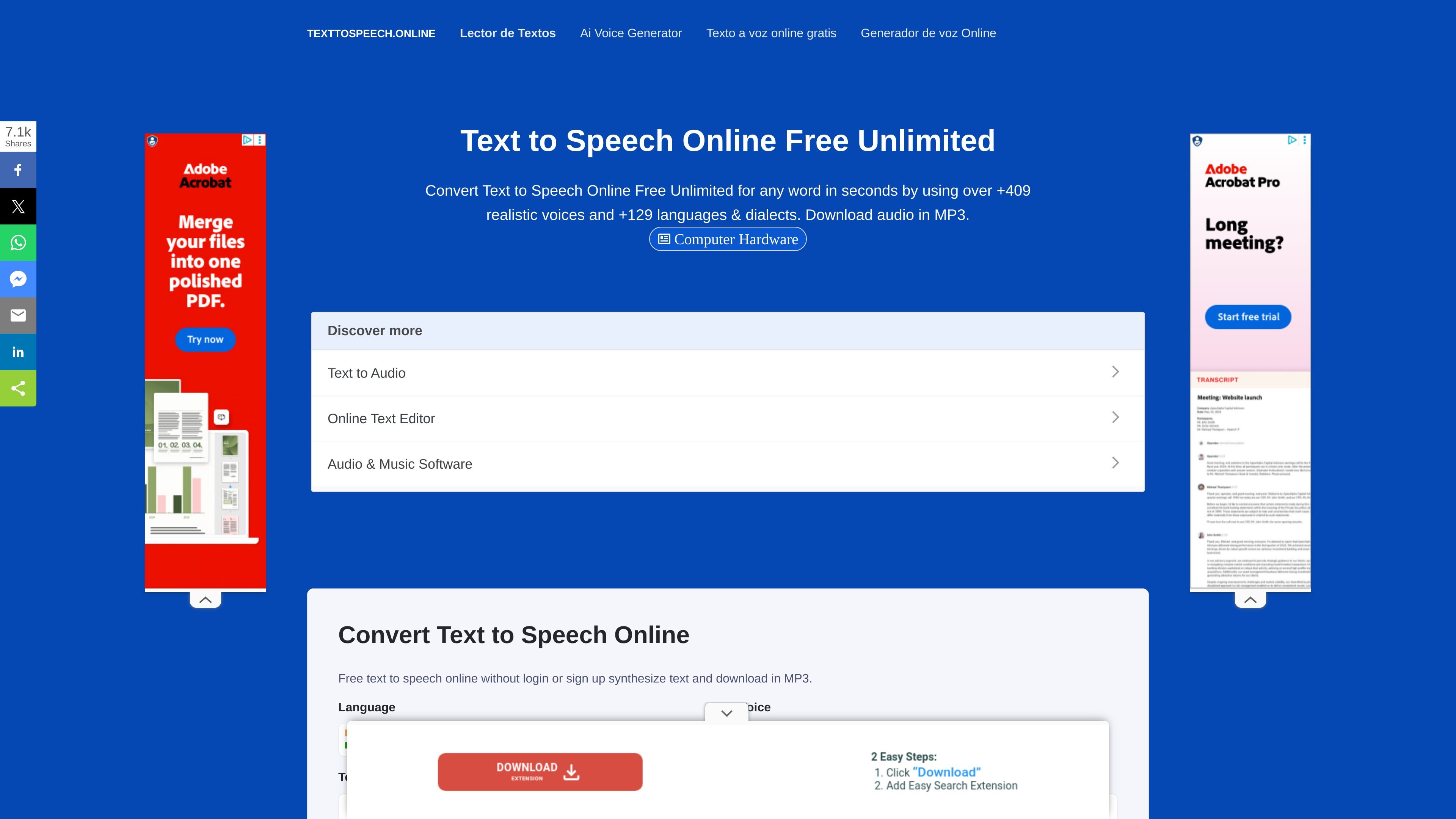 Text To Speech Online