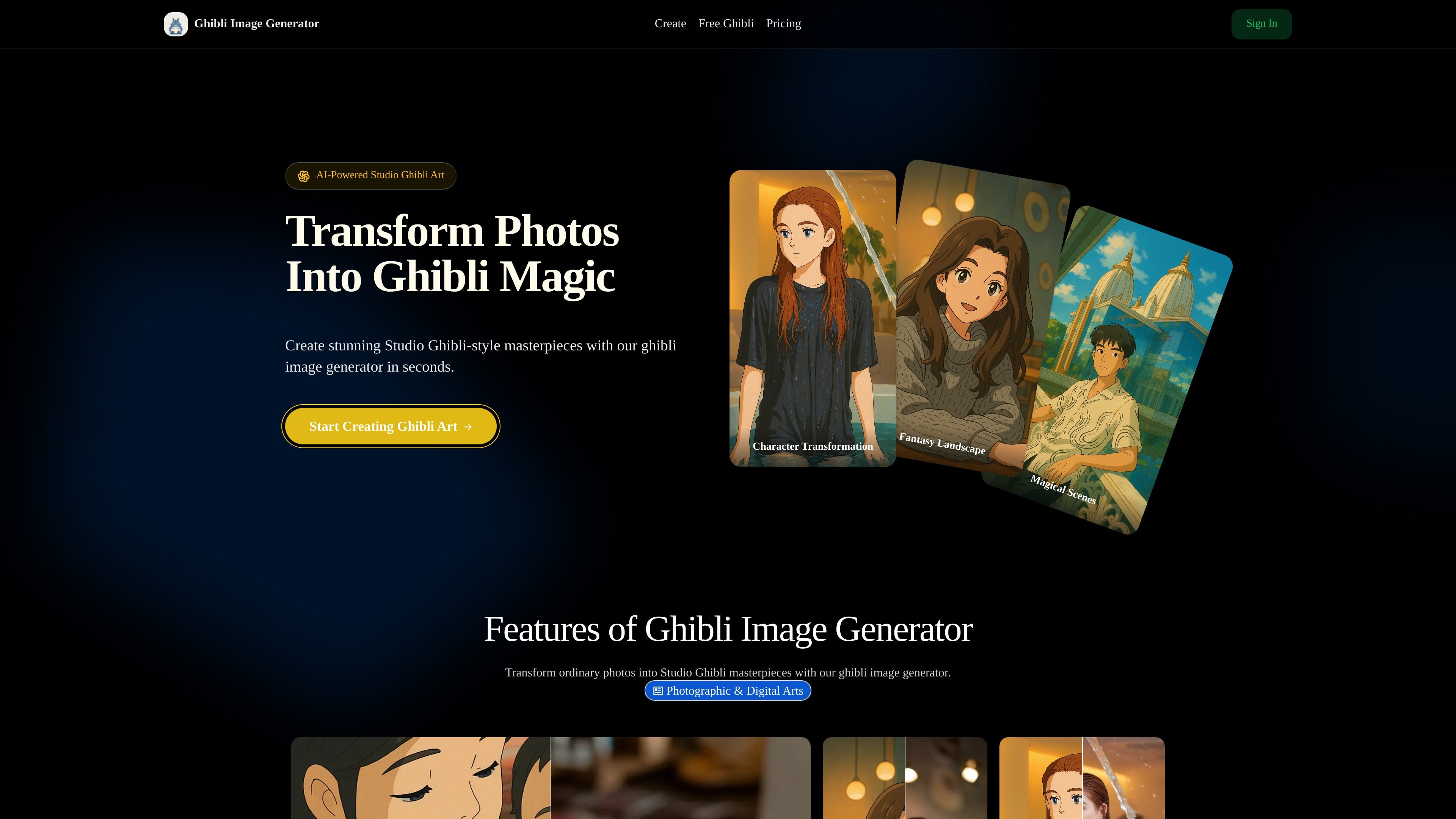 Ghibli Image Generator
