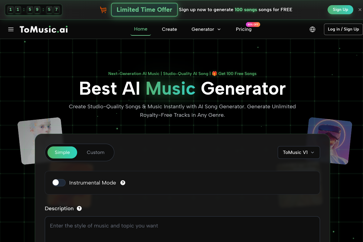 ToMusic preview