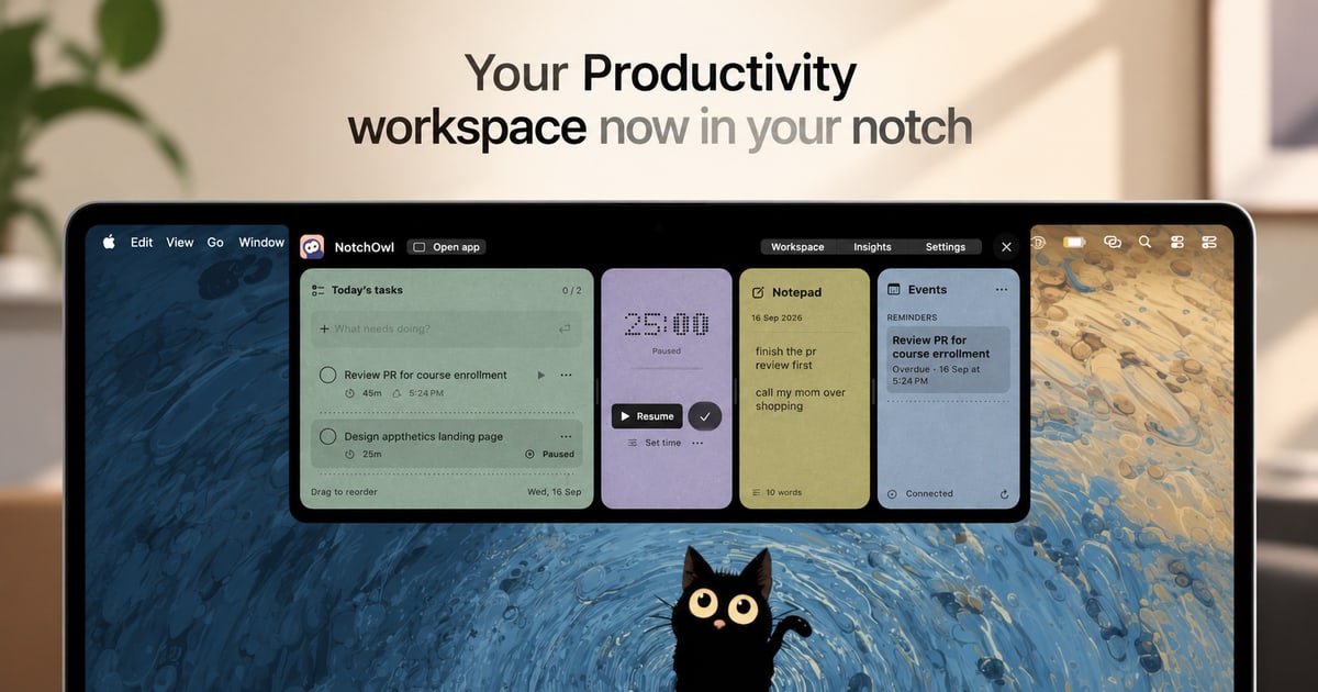 NotchOwl preview