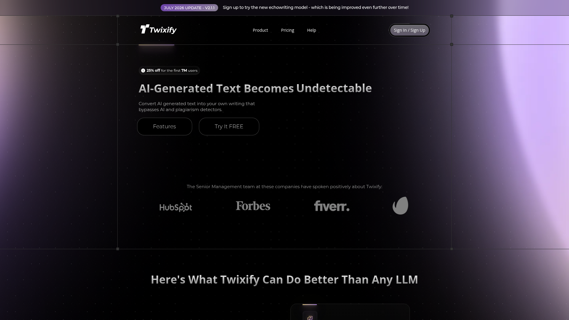 Twixify preview