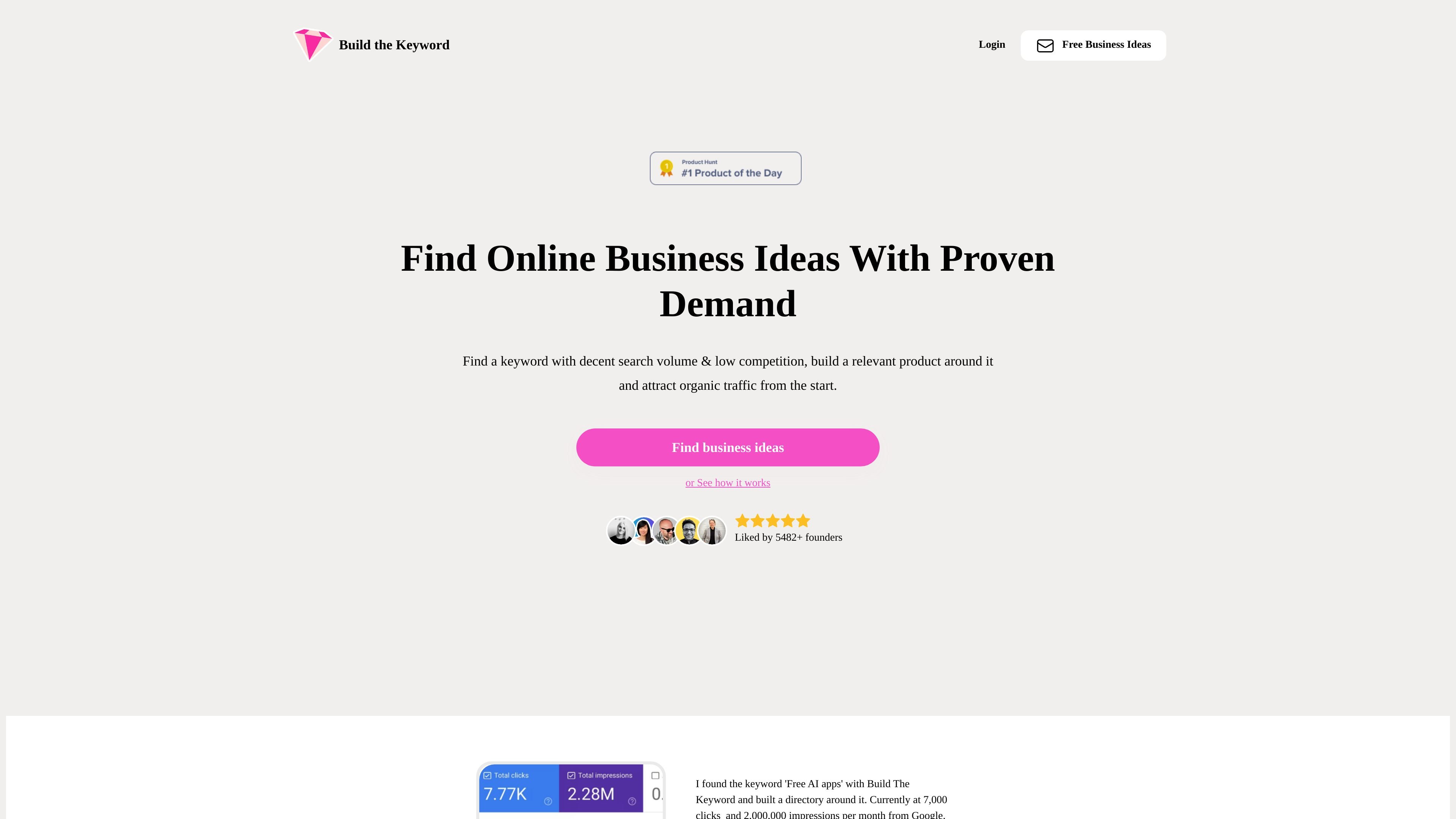 Buildthekeyword