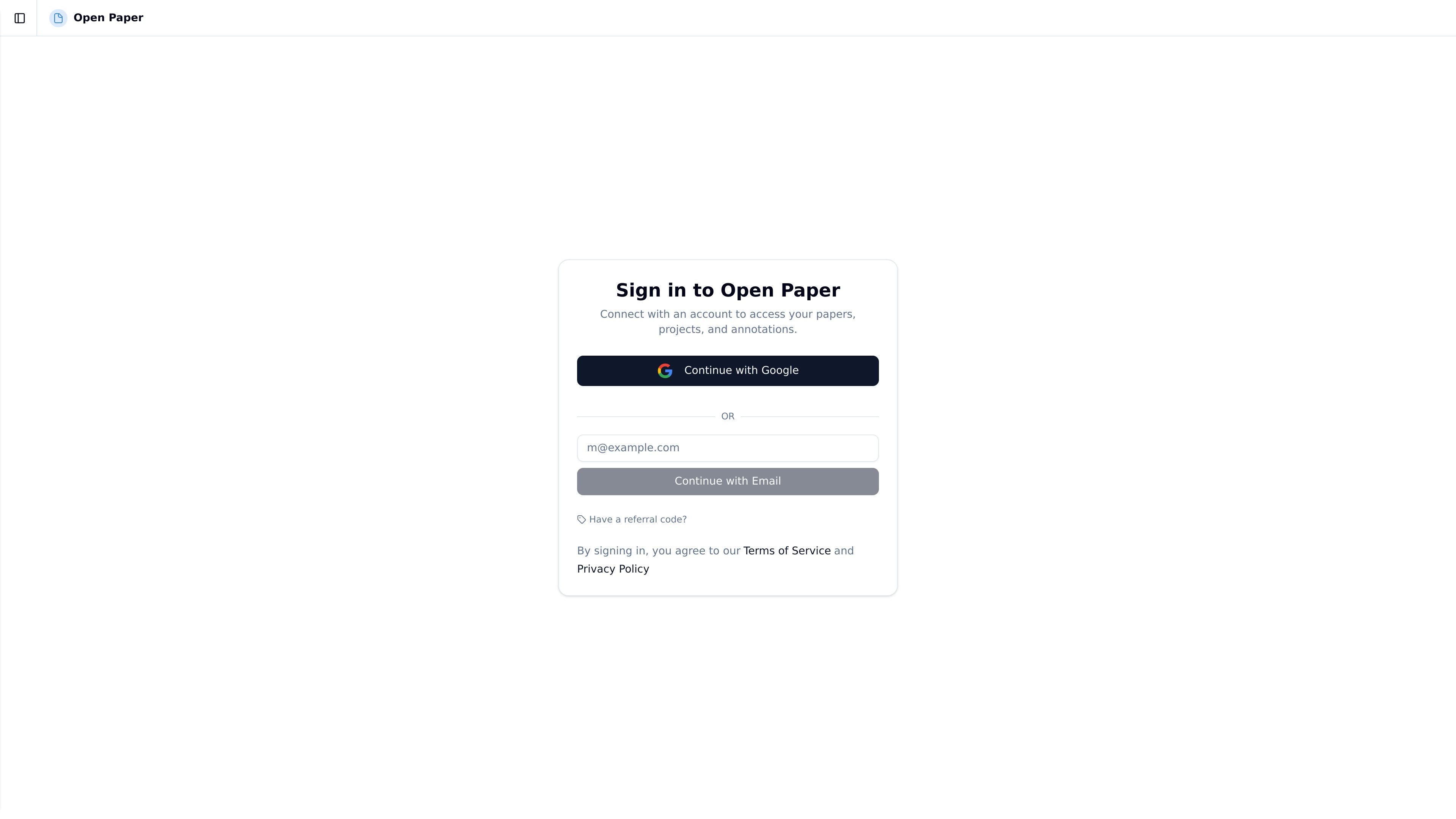 Open Paper