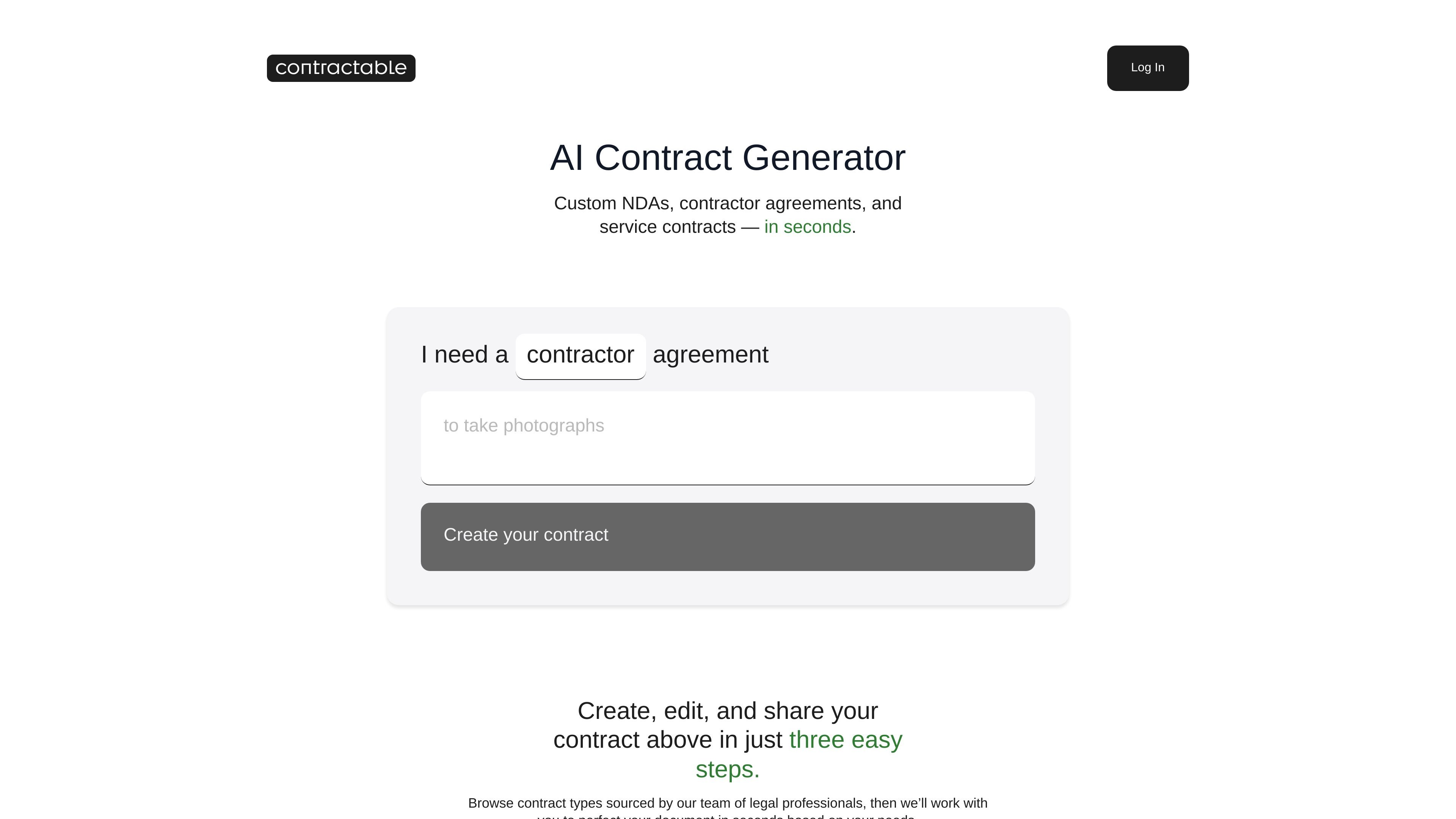 Contractable
