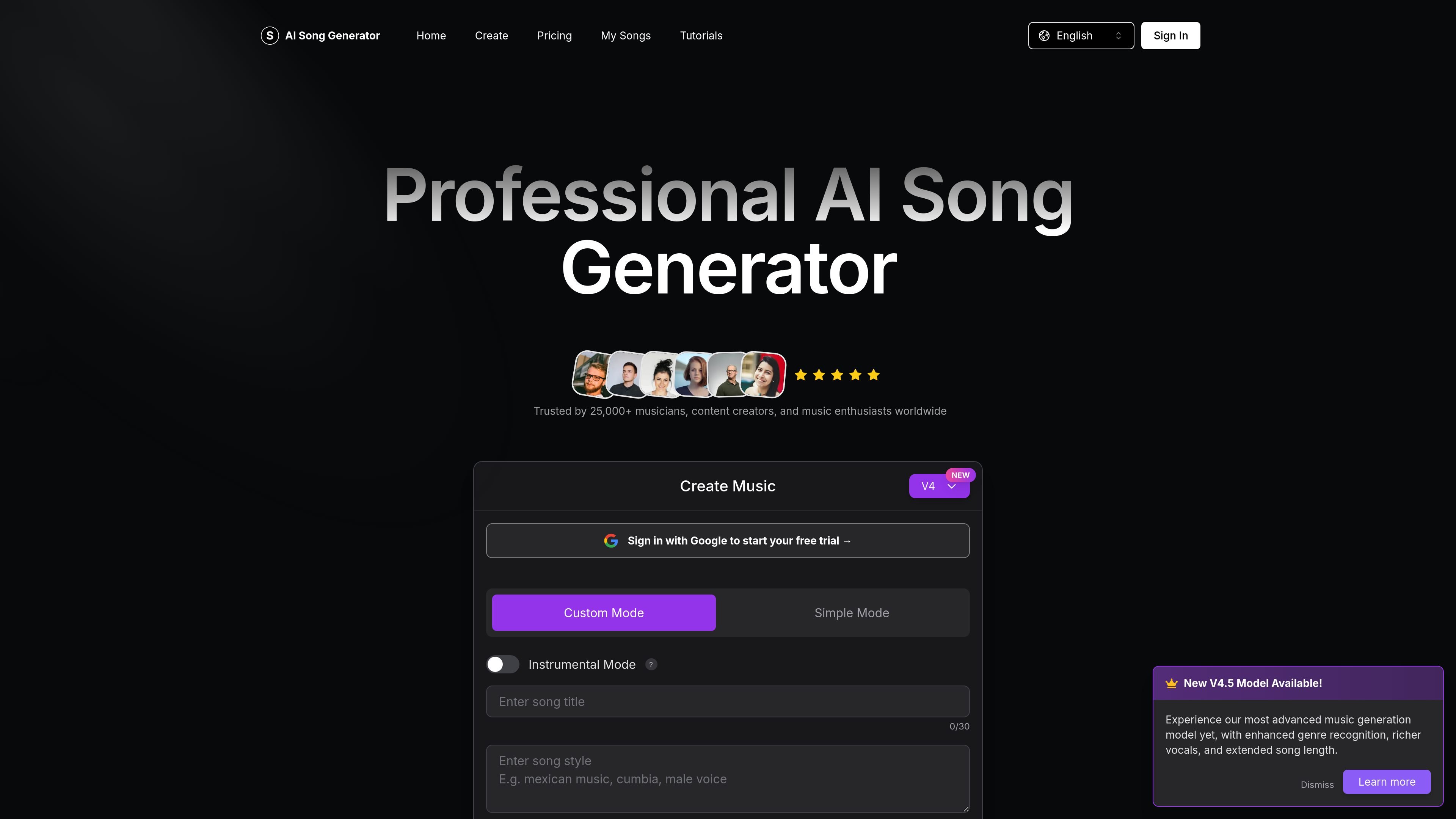 AI Song Generator