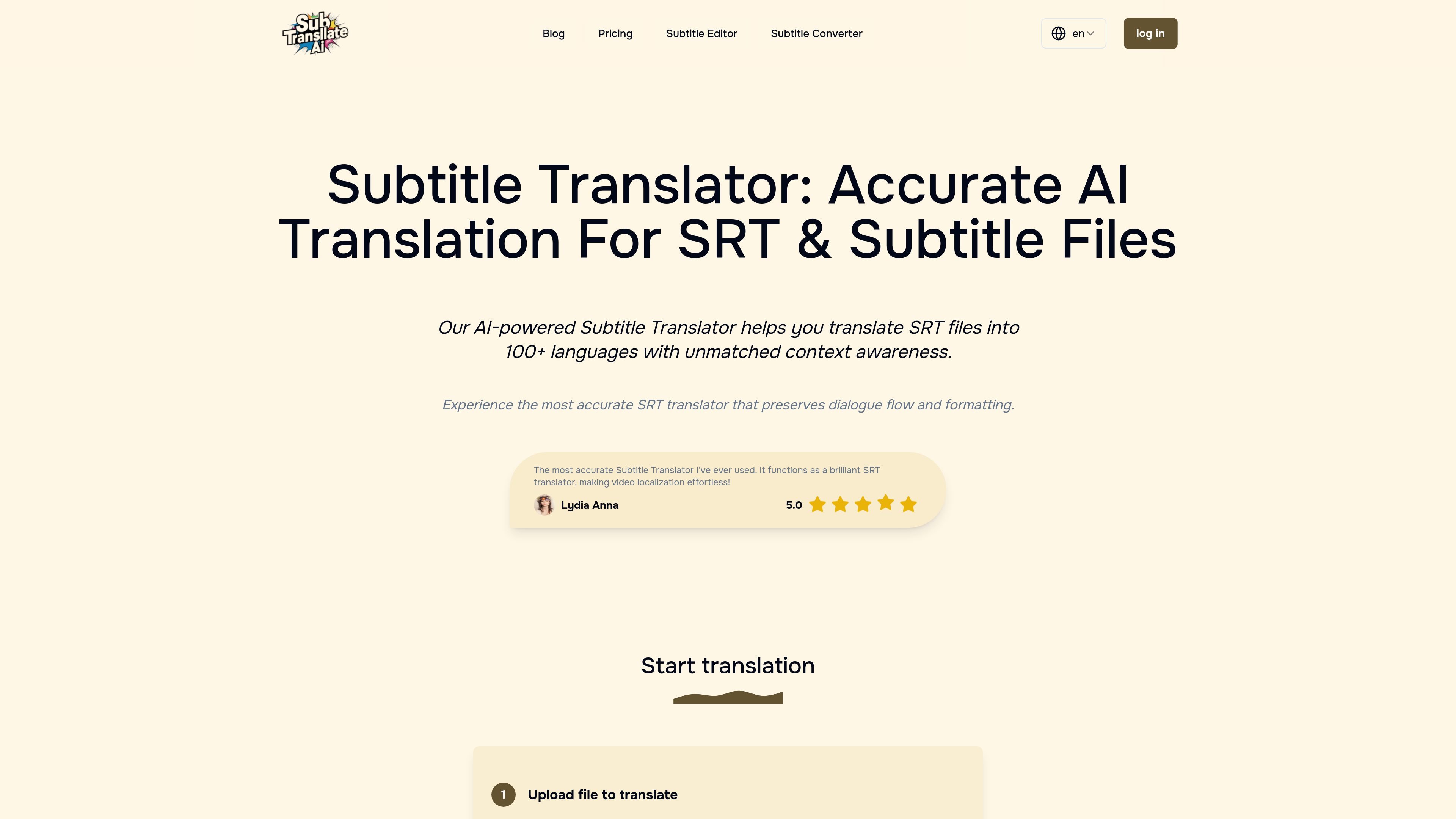 Subtitle Translate AI