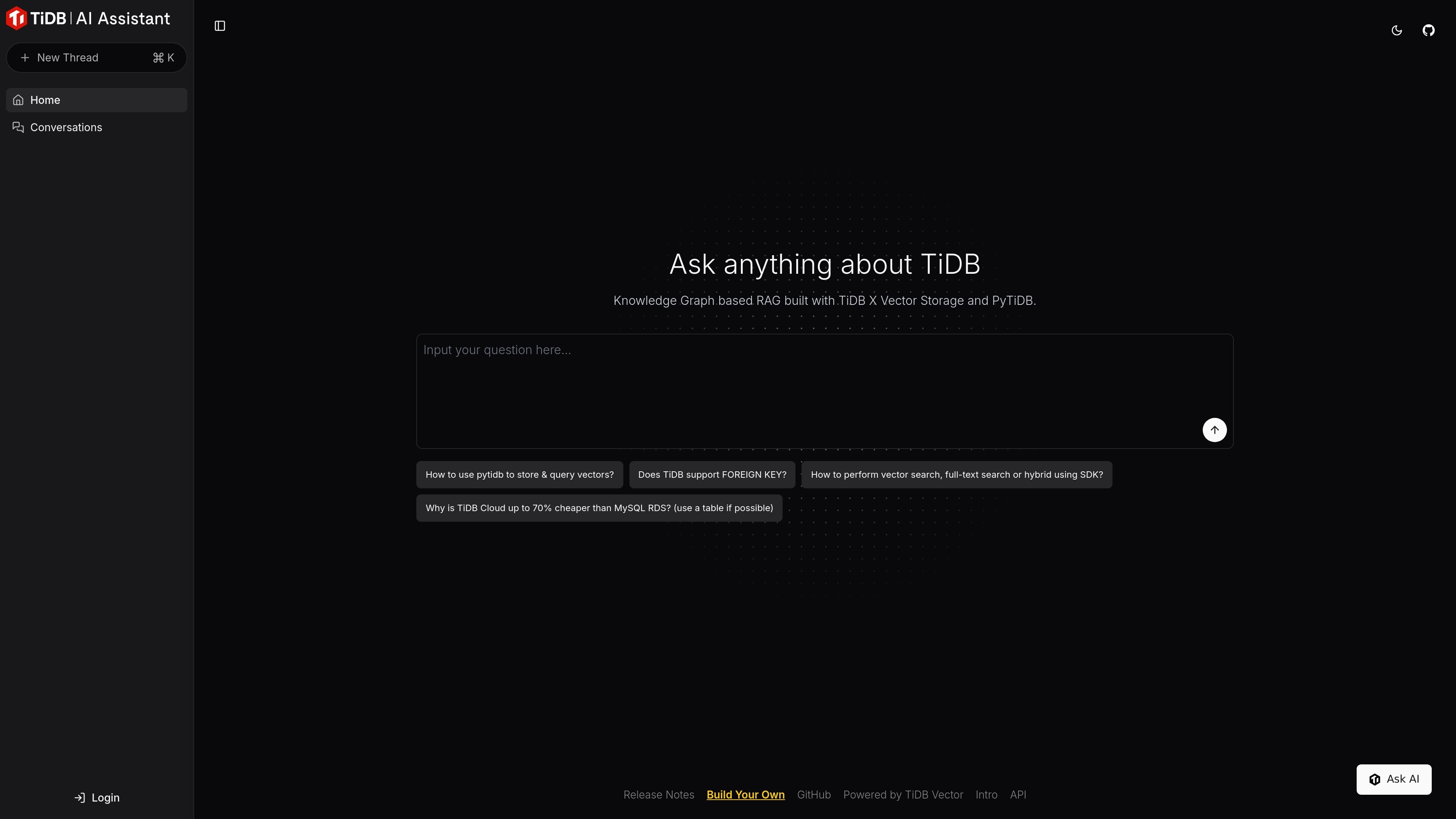 TiDB AI Assistant