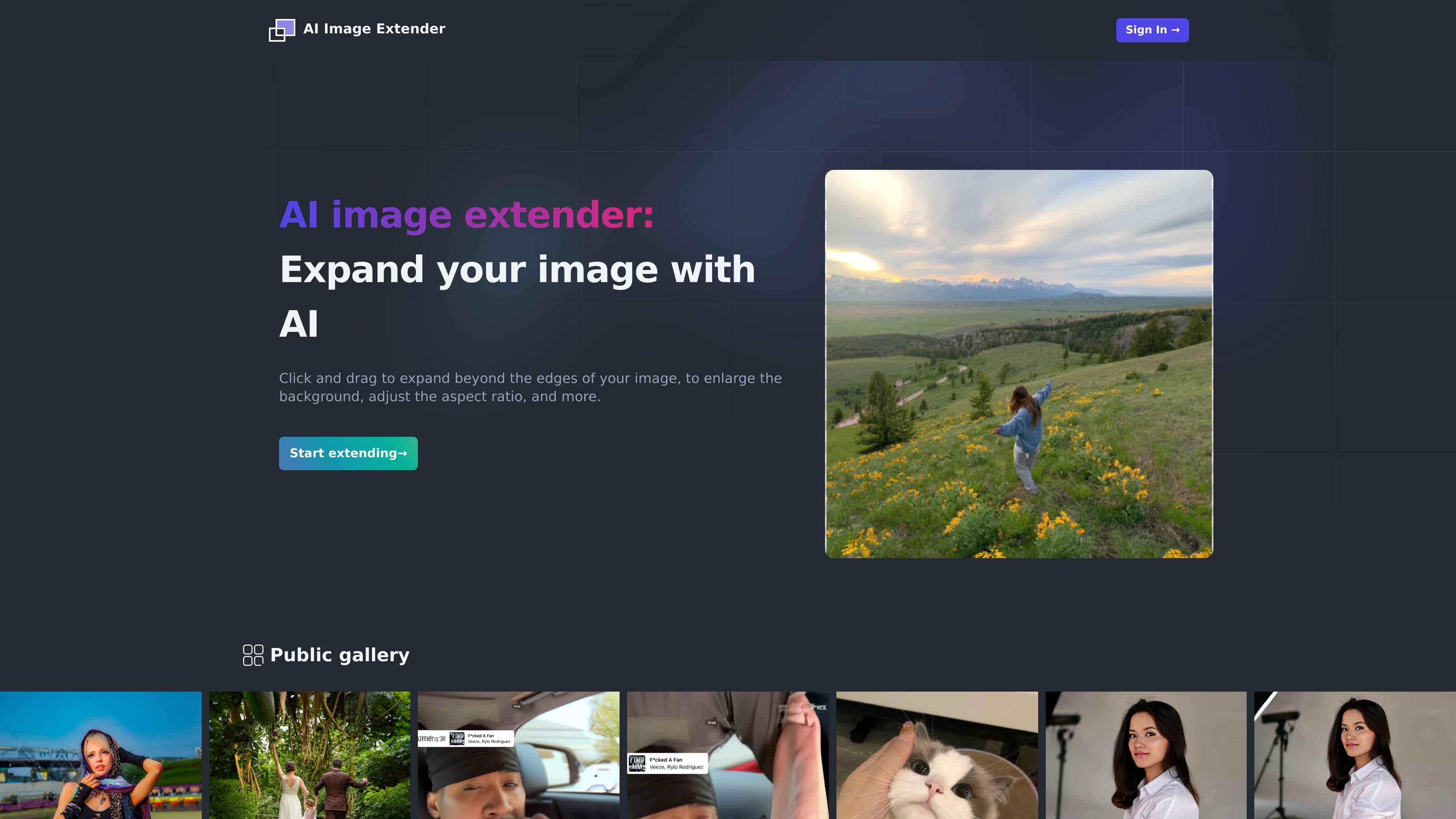 AI Image Extender