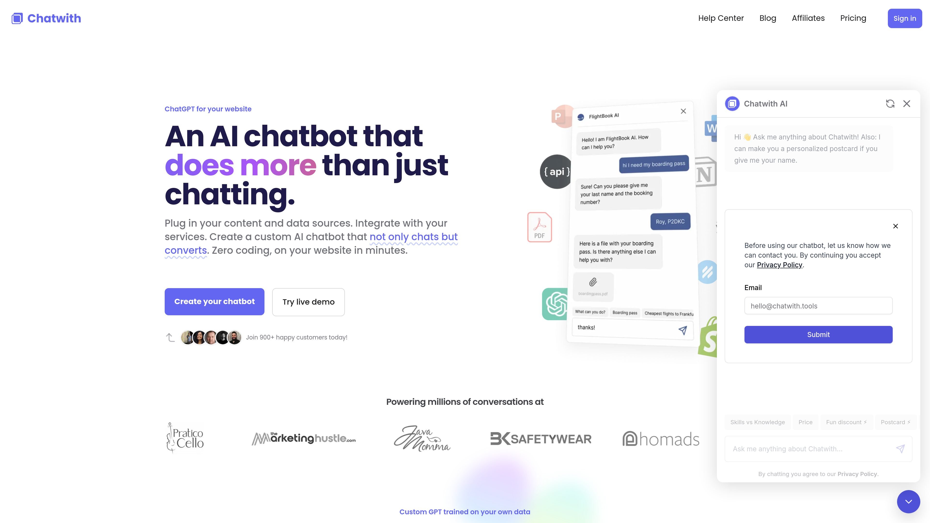 Chatwith preview