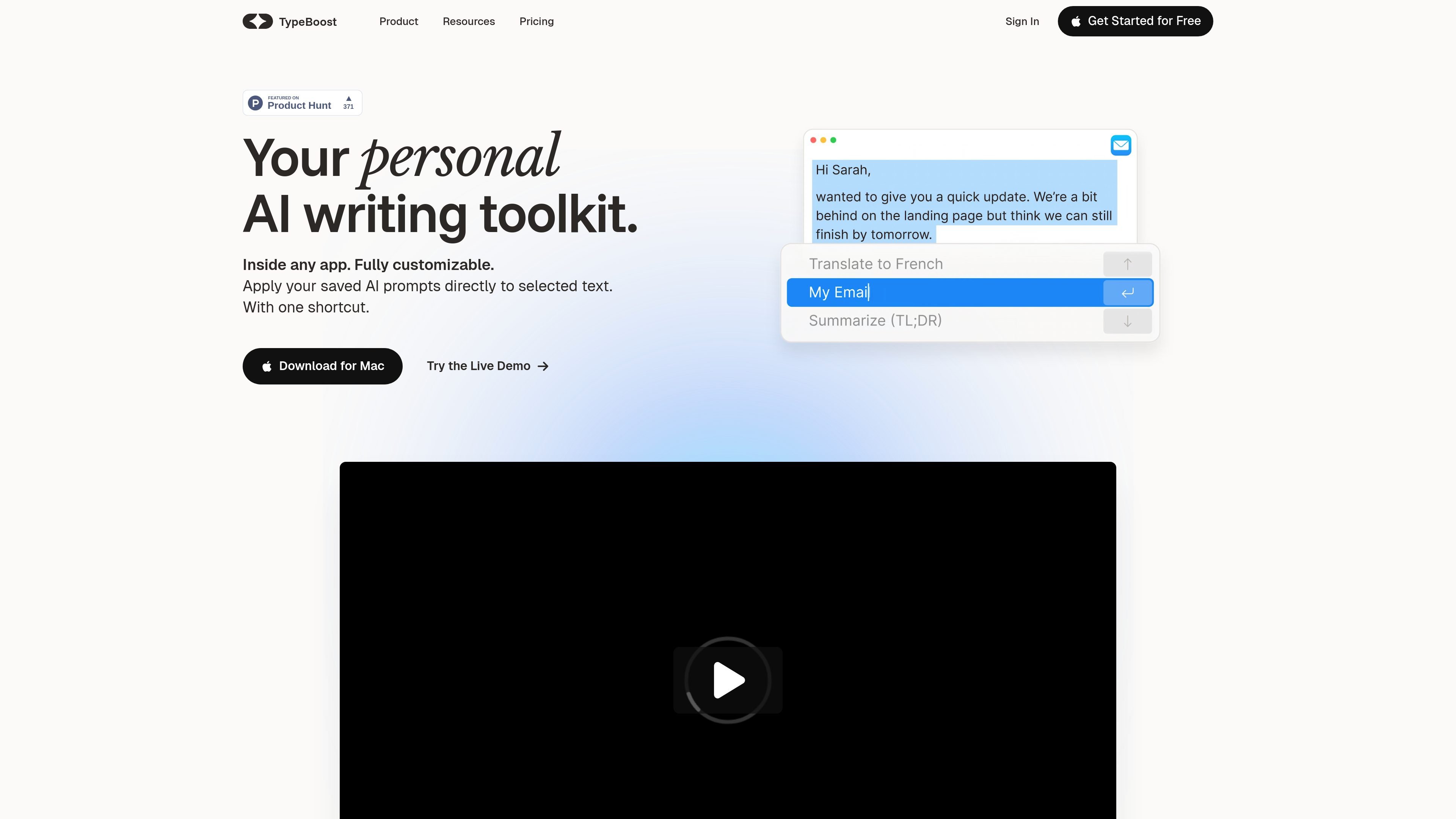 TypeBoost