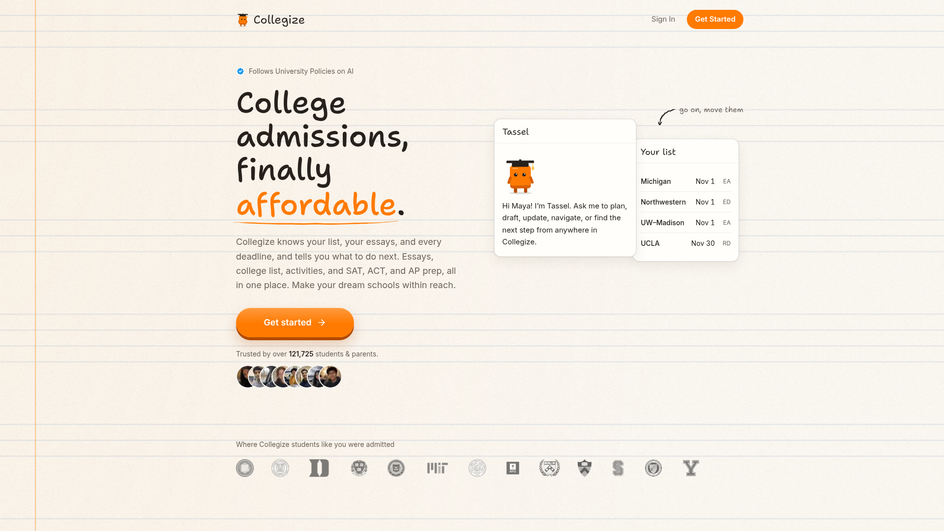 Collegize preview