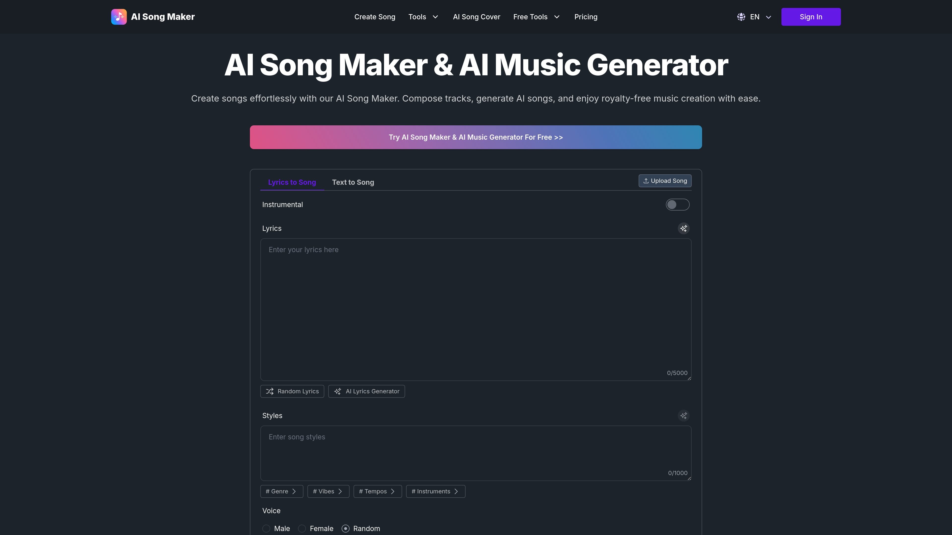 AI Song Maker