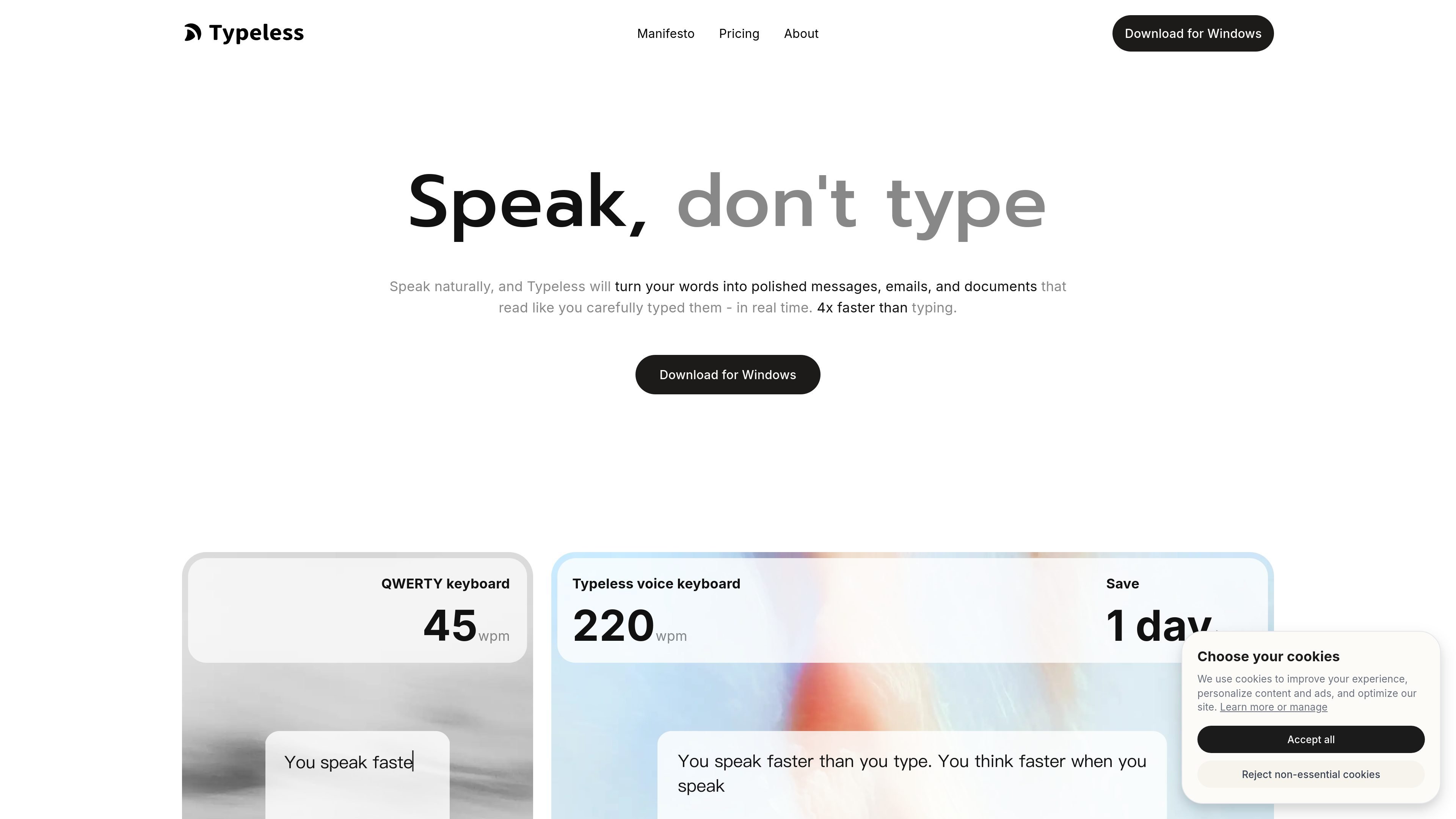 Typeless