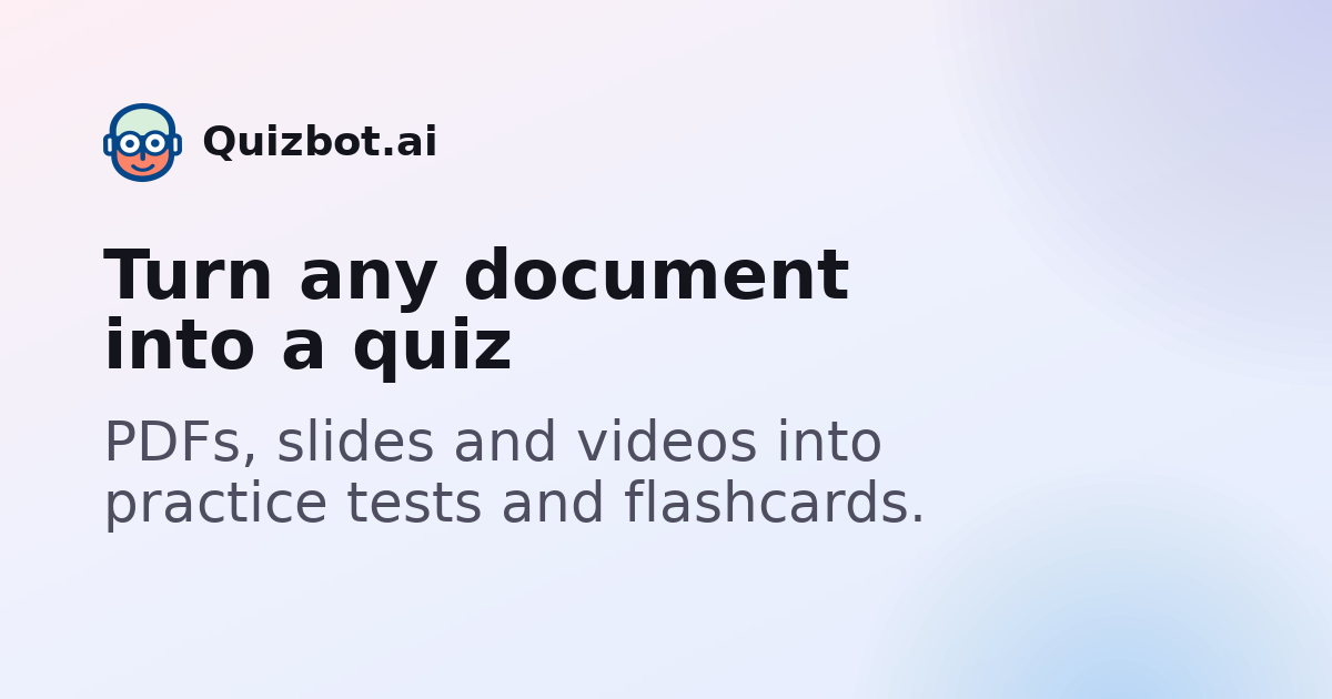 Quizbot preview