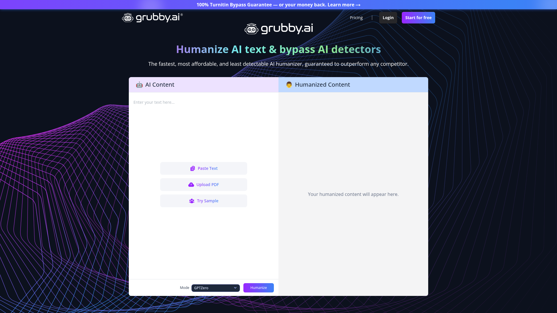 Grubby.ai preview
