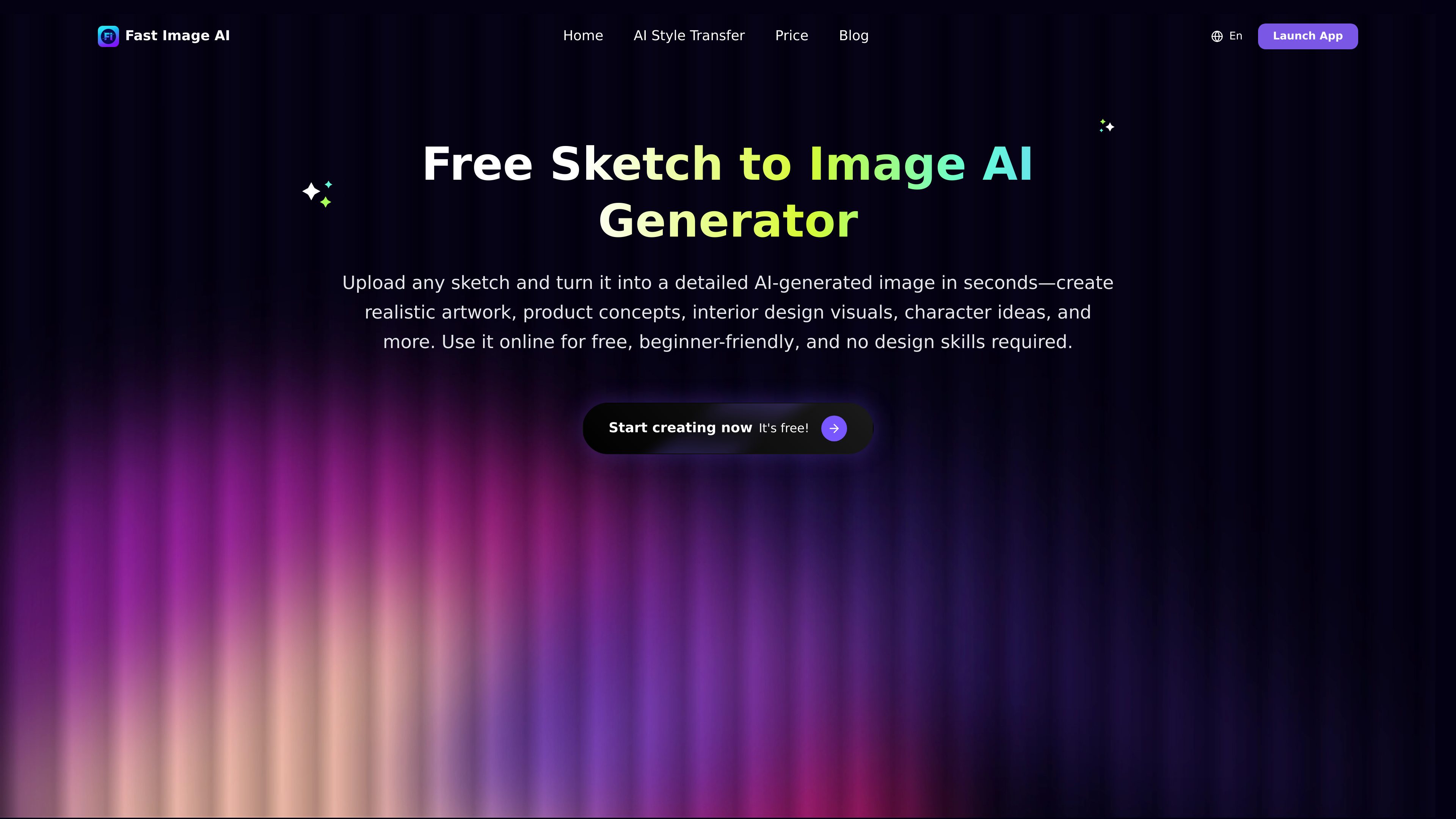 Fast Image AI Sketch to Image preview